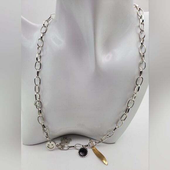 Edgy punk rock hipster novelty charm‎ necklace N0629 - Picture 1 of 4